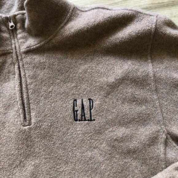 GAP Men's Tan Zip-Up Sweater - Picture 7 of 8